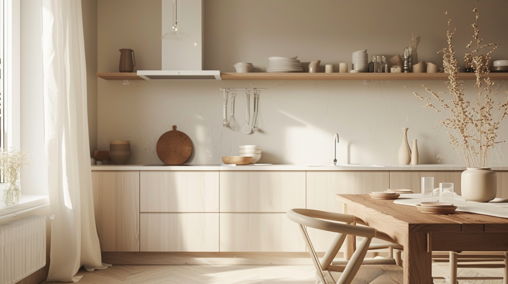simplistic scandinavian kitchen