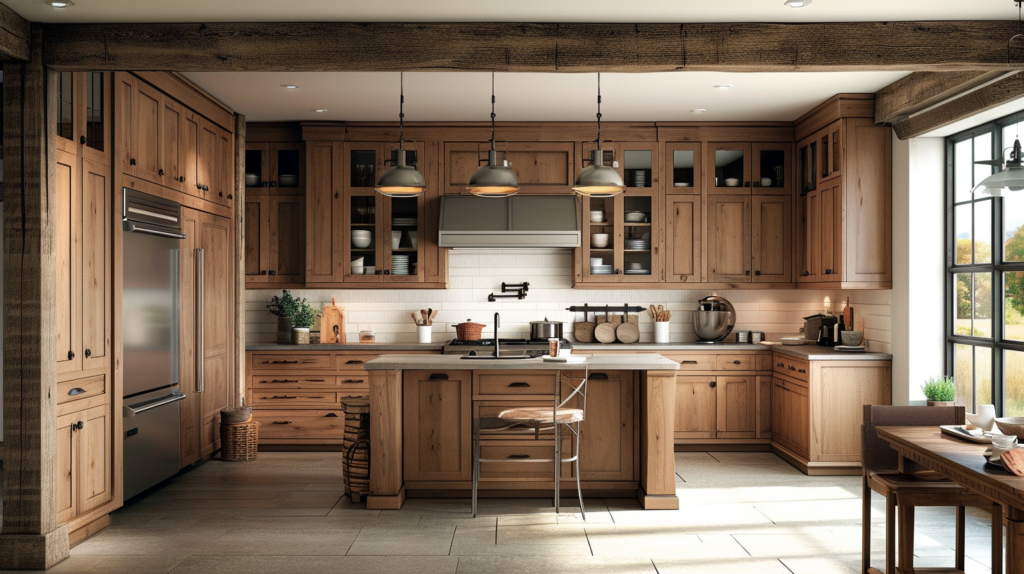 rustic kitchen cabinetry