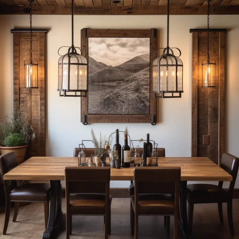 Planning an Efficient Room Layout for Your Rustic Dining Area