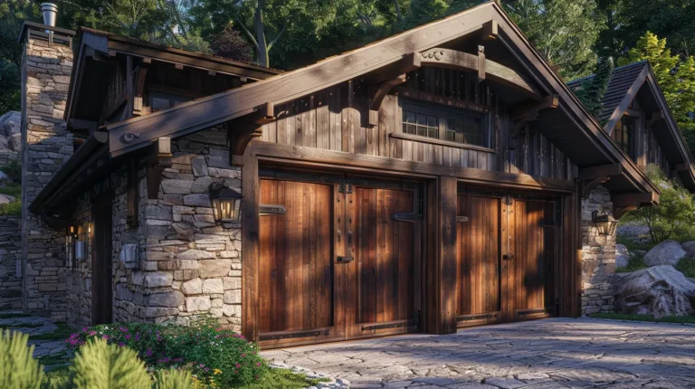 Garage Door Designs rustic garage wooden