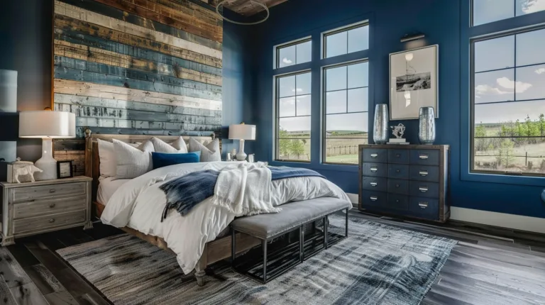 Bedroom Colour Palettes dark denim blue