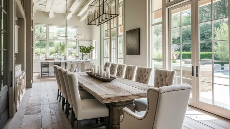 rustic kitchen and dining area luxury country house colour schemes